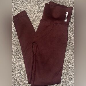 DFYNE OG Dynamic Leggings Burgundy Size XS